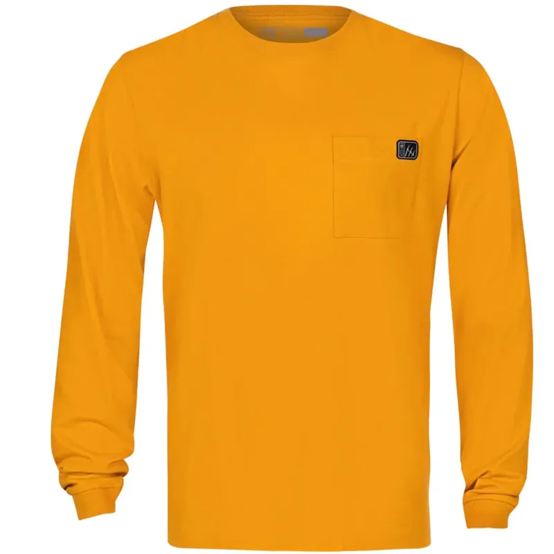 Lage Prijs Fintech Heavy-Duty T-shirt met lange mouwen en grafische print - Inca Gold S
