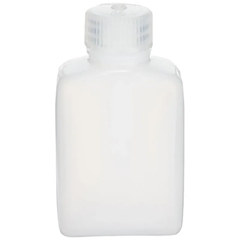 Nalgene HDPE Plastic Brede Mond Rechthoekige Opslagfles - Helder 4 oz. Dagaanbieding