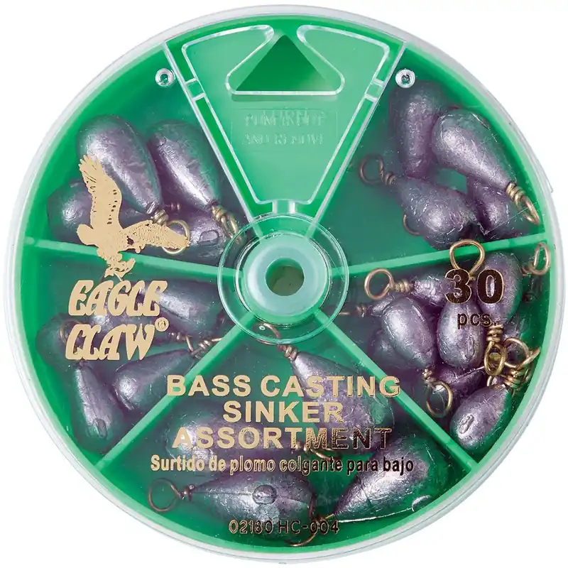 Korting Eagle Claw Bass Casting Sinkers Wijzerplaatpakket