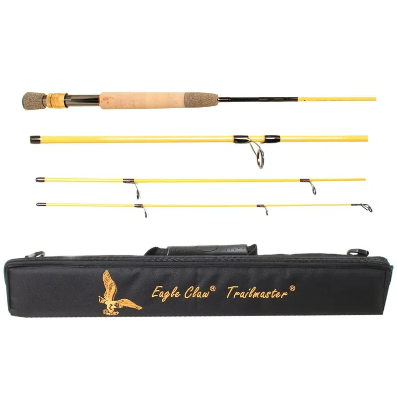 Hoge Kwaliteit Eagle Claw 7' Trailmaster Travel Spin/Vliegvishengel
