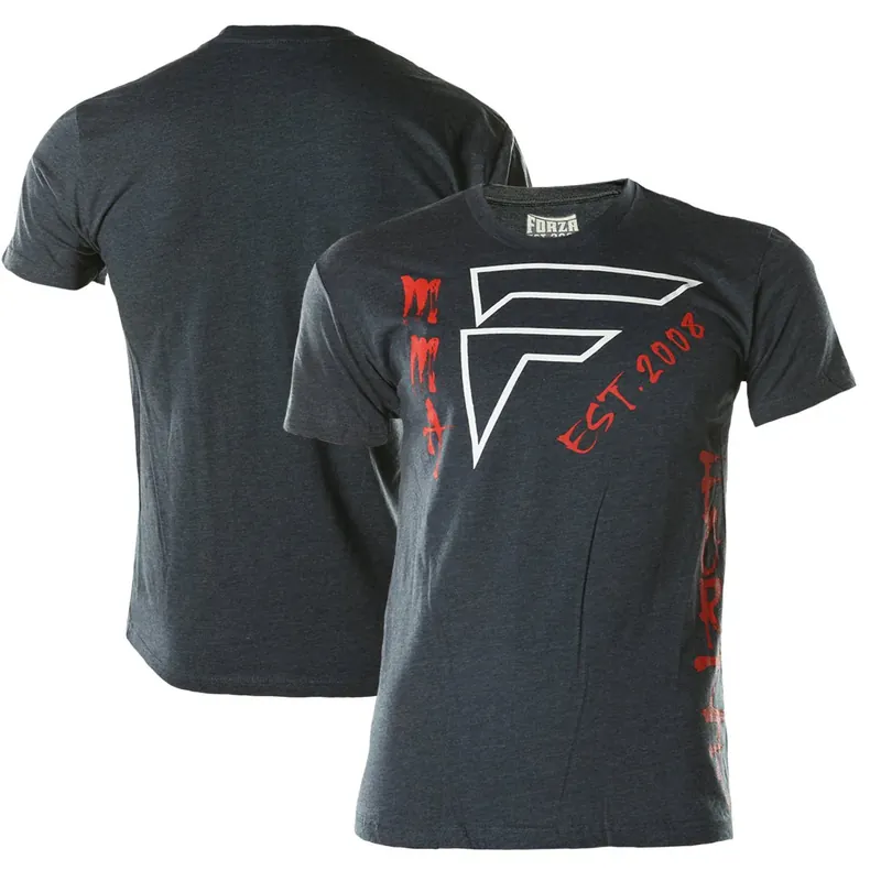 Gecertificeerd Forza Sports "Signature" MMA T-shirt - Middernachtblauw S