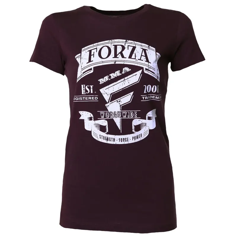Forza Sports Dames "Origins" MMA T-shirt - Mogelijk Pruim S Express Levering