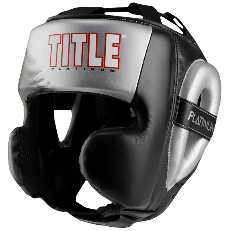 Gecertificeerd Title Boxing Platinum Proclaim Power Training Hoofddeksel - Zwart/Zilver M