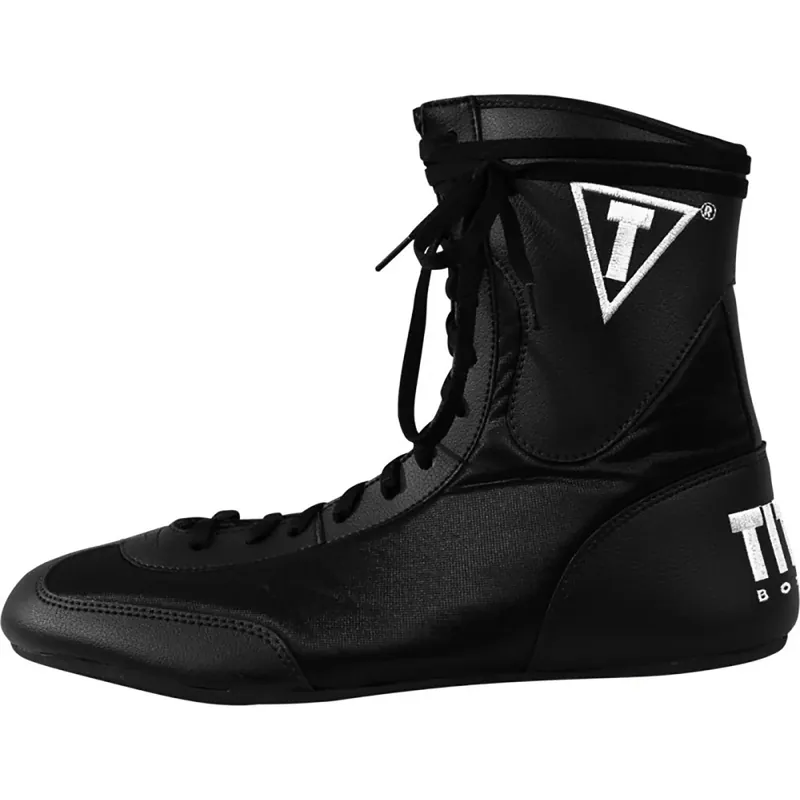 Exclusieve Aanbieding Title Boxing Speed-Flex Encore Mid-Length Boksschoenen - Zwart 8