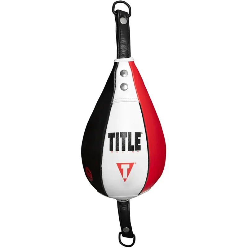 Titel Boks Mexicaanse Stijl Infused Foam Double End Bag - Maat 6 - Zwart/Wit/Rood Bestel Nu