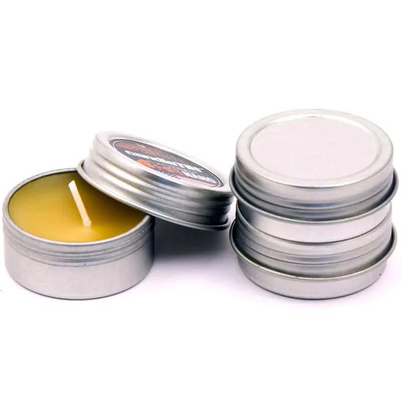 Exotac CandleTIN Nano 1-Wick Noodkaars 3-Pack - Zilver Laatste Versie