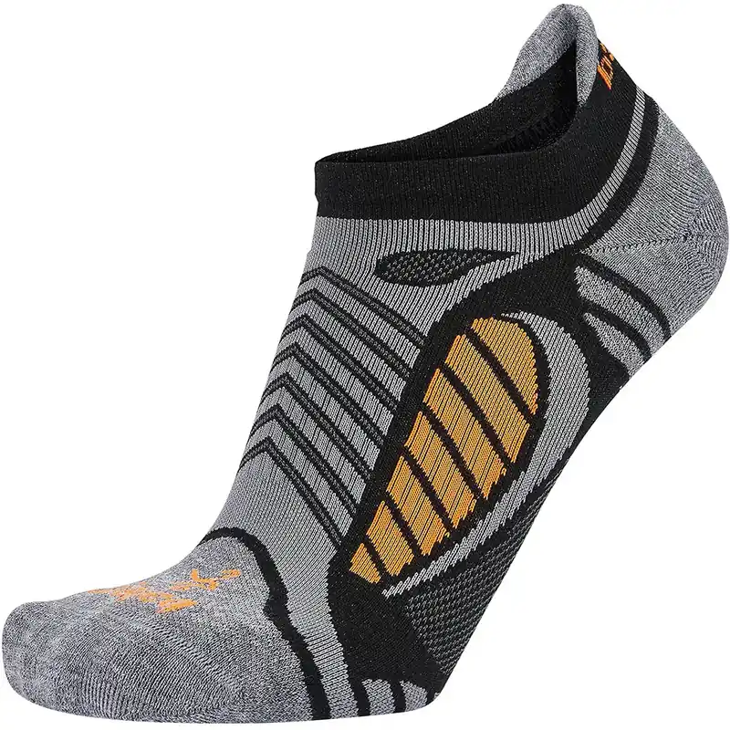 Bestel Nu Balega Ultra Light Second Skin No Show hardloopsokken - Zwart/Grijs Heather S