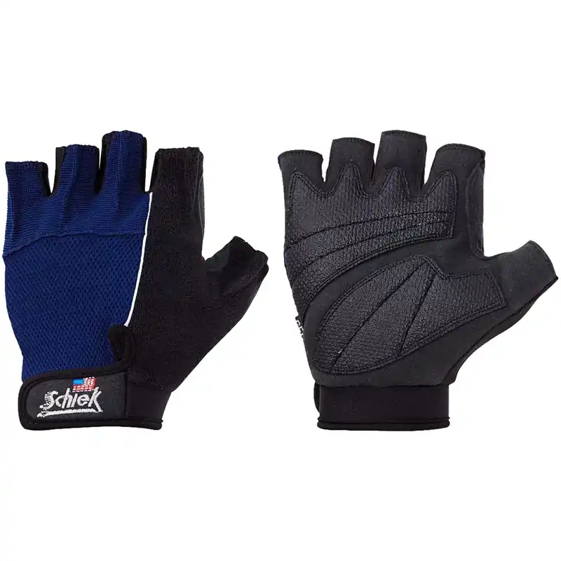 Schiek Sports Model 510 Cross Training Fitness Handschoenen - Zwart/Blauw XS Veilige Betaling