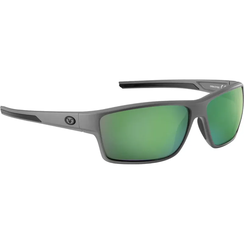 Flying Fisherman Mojarra gepolariseerde zonnebril Matte grijs/ambergroene spiegel Seizoensaanbieding