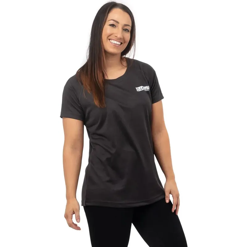 Tatami Fightwear Dames Dry Fit T-shirt - Houtskool M Korting
