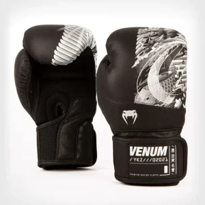 Veilige Betaling Venum YKZ21 Klittenband Bokshandschoenen - Zwart/Zwart 10 oz.