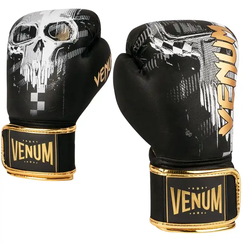 Koop Online Venum Skull Klittenband Bokshandschoenen - Zwart 12 oz.
