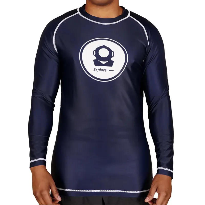 Laatste Versie Chaos and Order Explorer Series Aquanaut lange mouw BJJ Rashguard 2XL