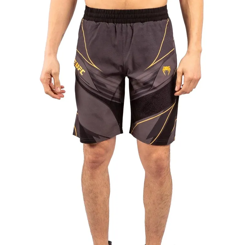 Snelle Levering Venum UFC Replica Champion Training Shorts - Zwart/Goud M