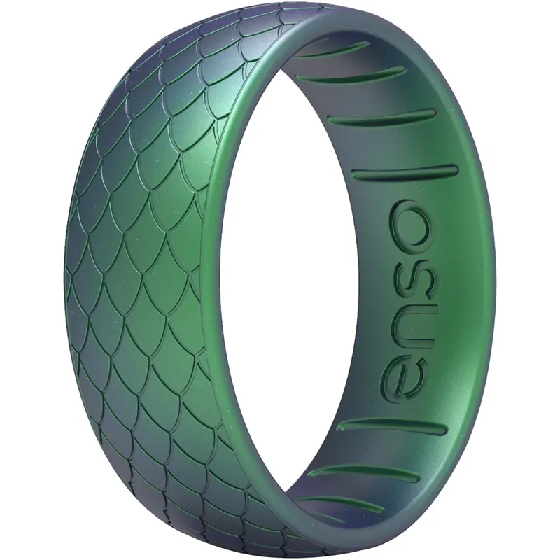 Koop Vandaag Enso Rings Classic Etched Legends Series Siliconen Ring - 9 - Drakenschub