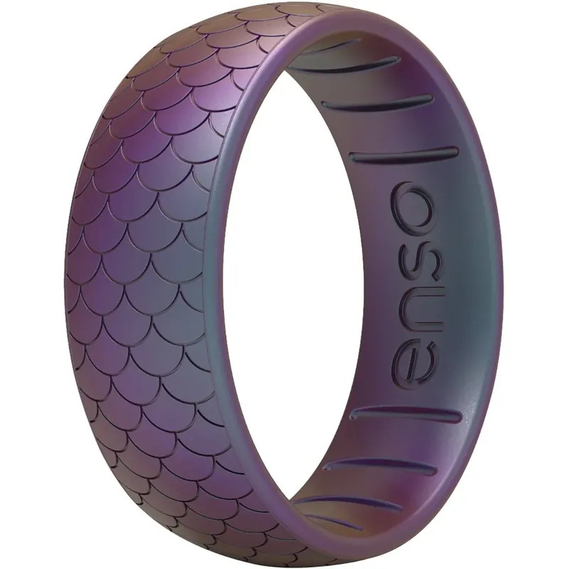 Enso Rings Classic Etched Legends Series Siliconen Ring - Zeemeermin Schaal Direct Verzonden