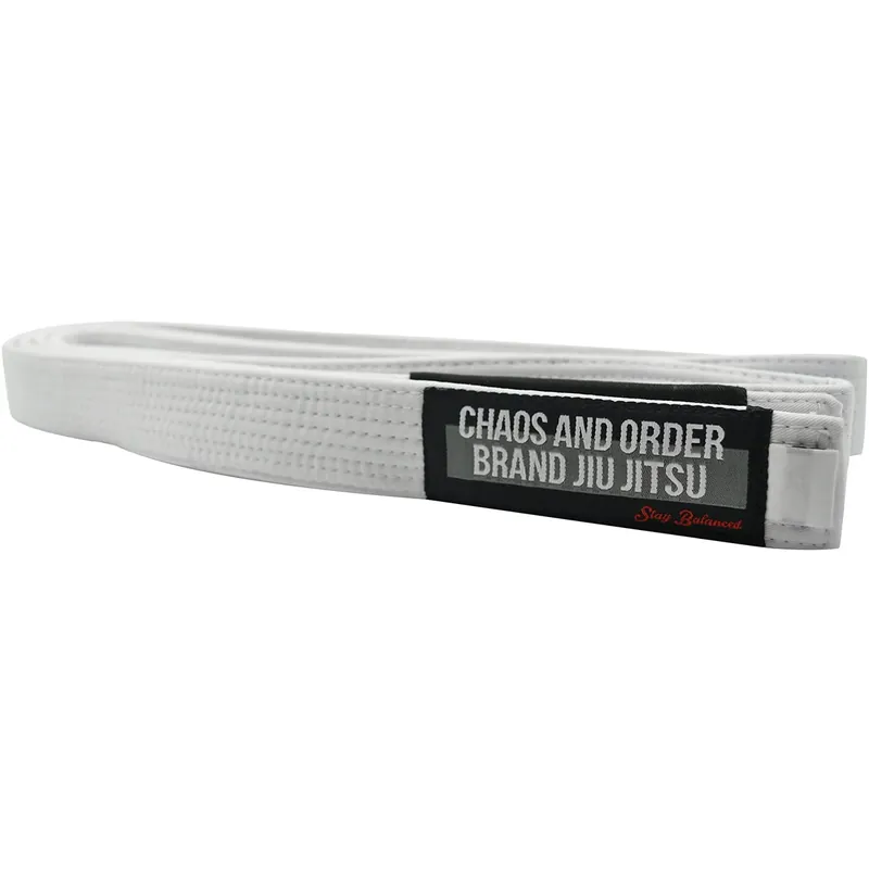 Exclusieve Aanbieding Chaos en Orde Premium Jiu-Jitsu Rangband - Wit A0