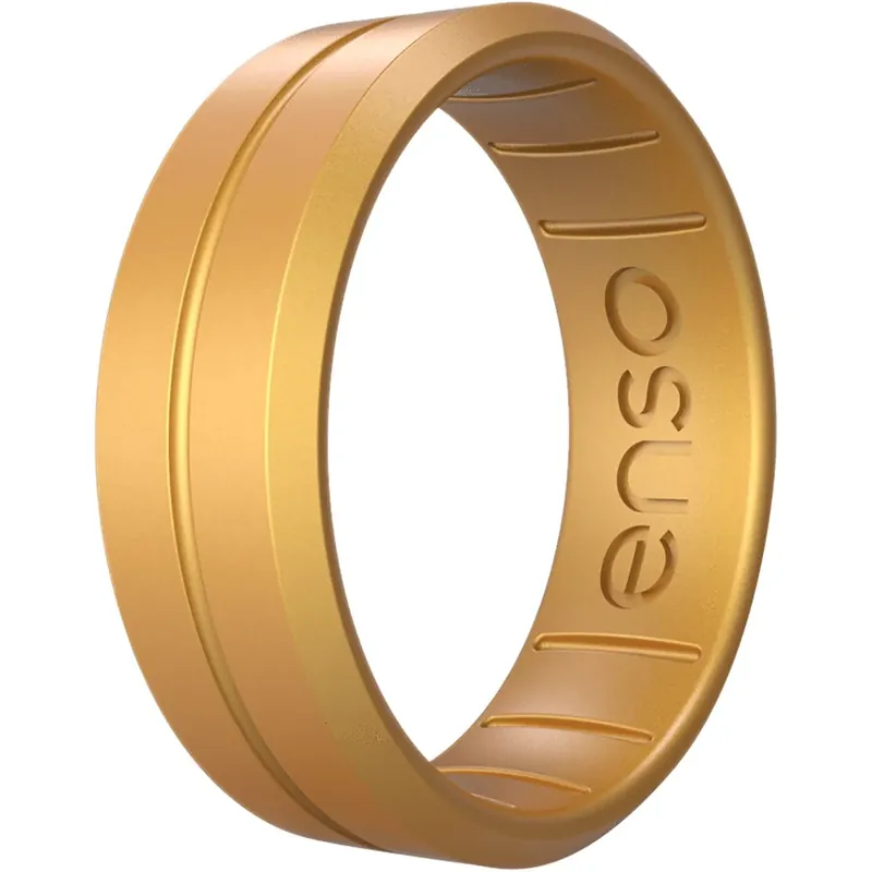 Enso Rings Classic Contour Elements Series Siliconen Ring - Goud Gecertificeerd