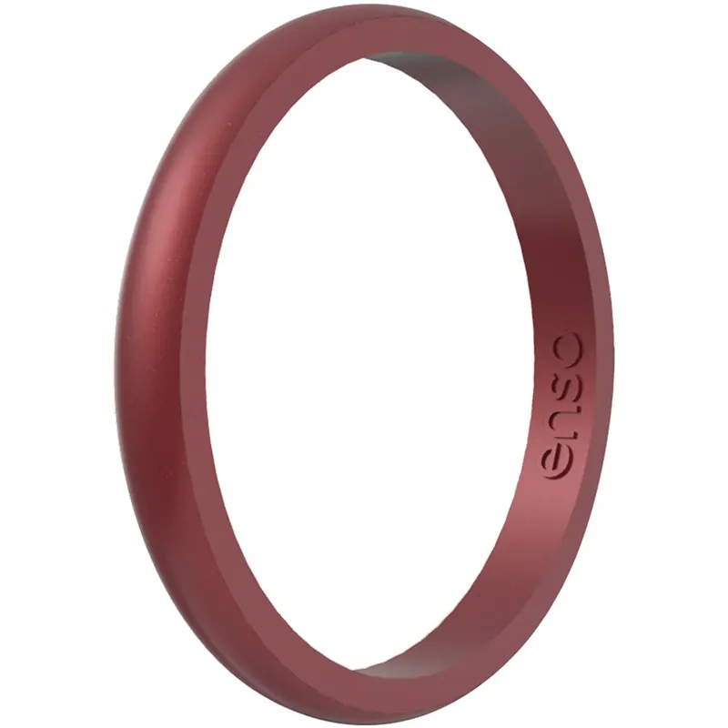 Enso Rings Halo Birthstone Series Siliconen Ring - Robijn Bestseller