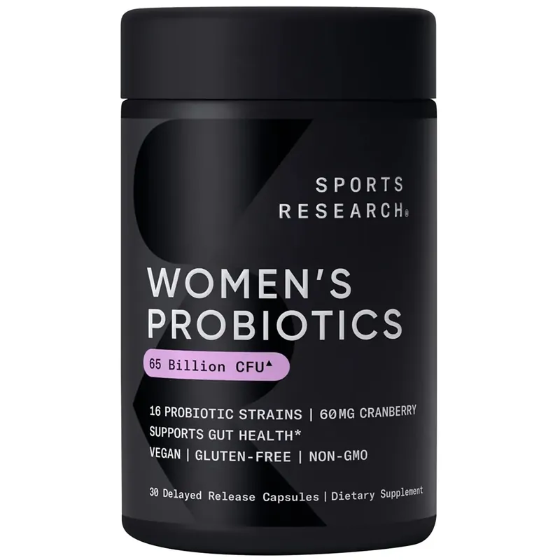 Sports Research Vrouwen Probiotica Cranberry + Prebiotica - 30 Capsules Alleen Vandaag