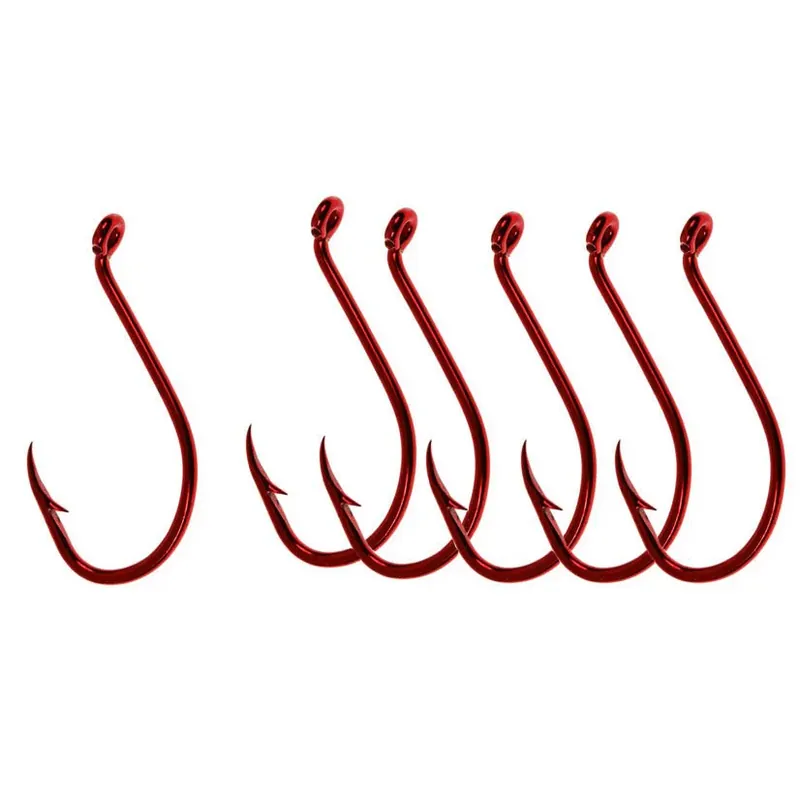 Gamakatsu Big River Bait Hooks (6 stuks) - Rood 3/0 Gratis Retour