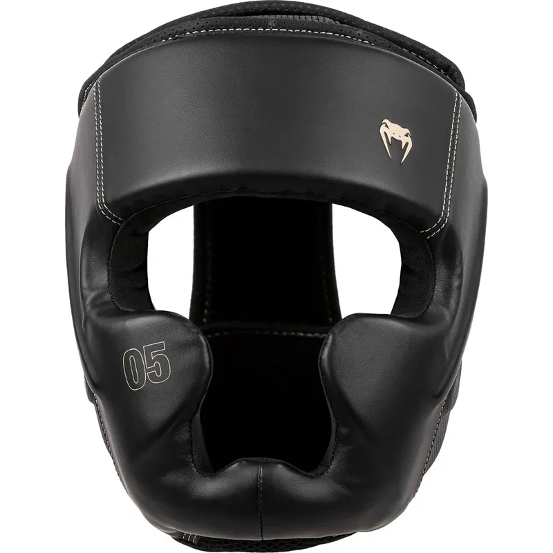Seizoensaanbieding Venum Impact EVO Boks- en MMA-hoofdbescherming - Zwart/Beige