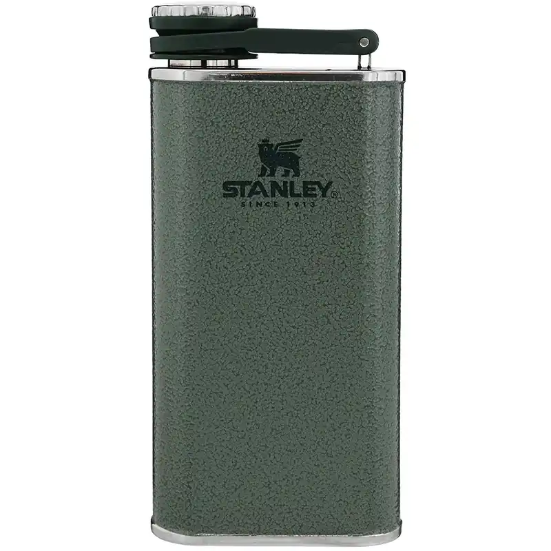 Voordeelprijs Stanley Classic 8 oz. Easy-Fill roestvrijstalen fles met brede opening Hamertoon Groen