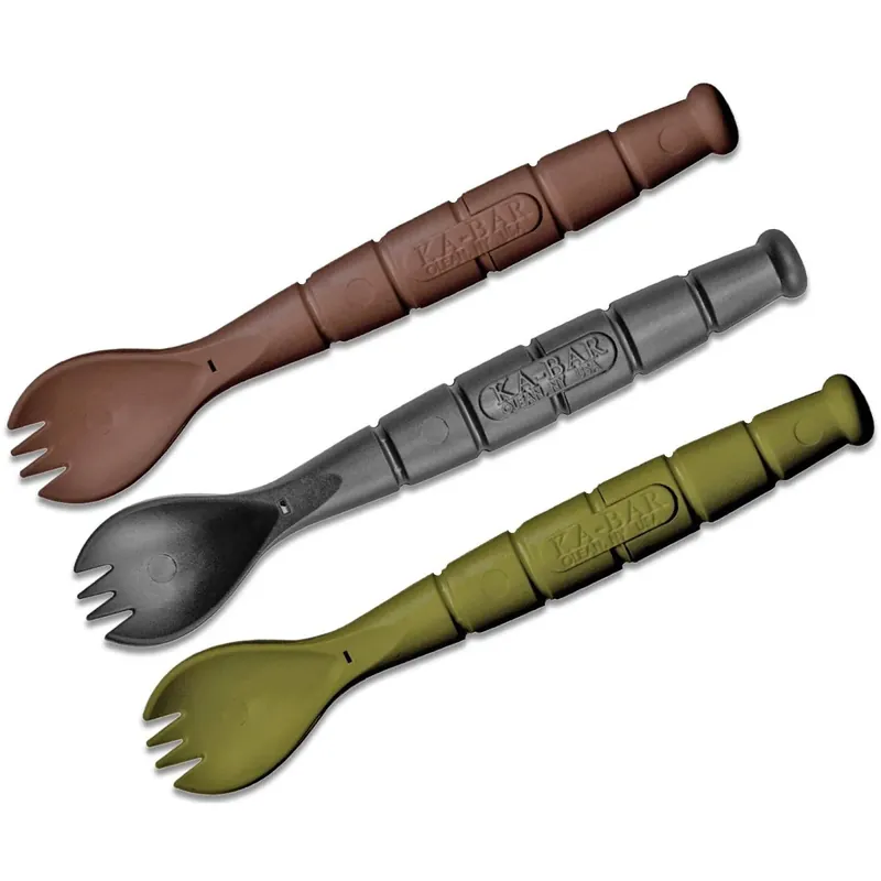 KA-BAR Field Kit Sporkset 3-Pack - Multicolor Tijdelijk Beschikbaar