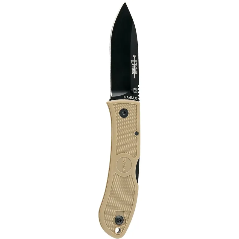 Lage Kosten KA-BAR 3" Blade Dozier opvouwbaar jachtmes - Coyote Brown