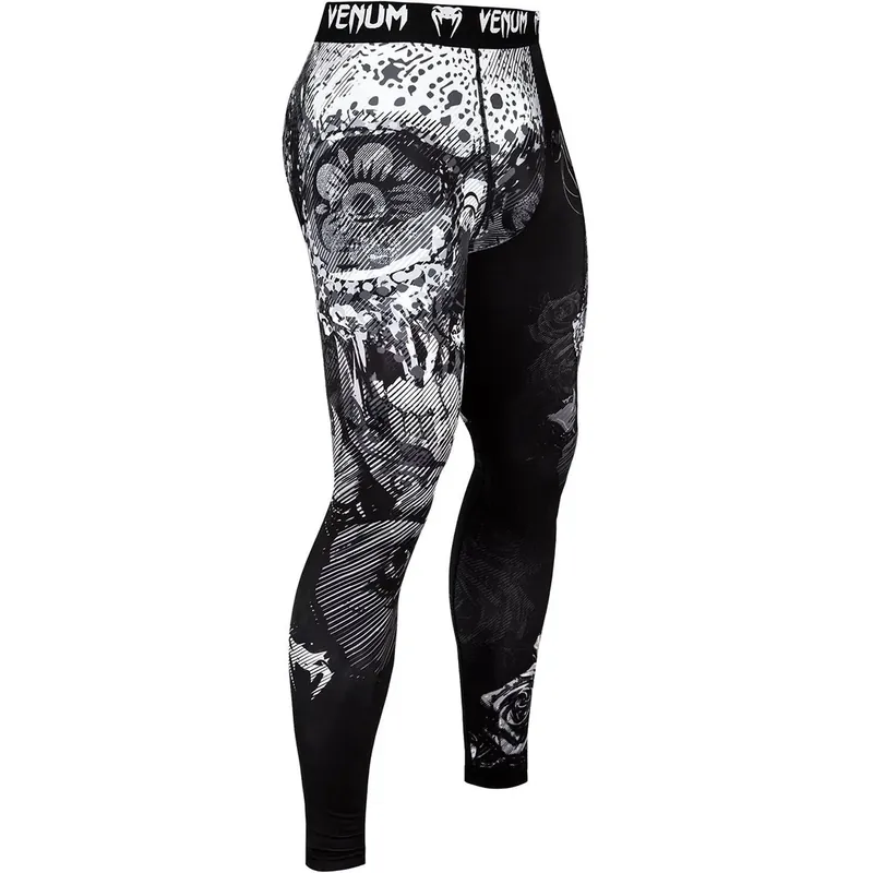 Shop Nu Venum Santa Muerte 3.0 Dry Tech Compressie Spats - Zwart/Wit S
