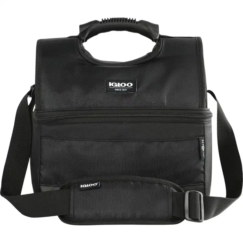 Gratis Retour Igloo 16-blikjes Gripper MaxCold Evergreen zachte koeltas Zwart