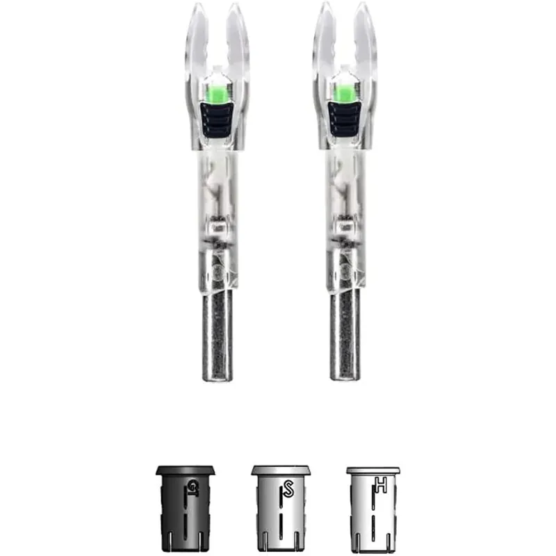 Seizoensaanbieding Nockturnal Shift Universele Maat Groen Verlichte Nock 2-Pack