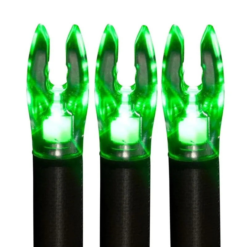 Must-Have Nockturnal Fit Universele Maat Groen Verlichte Nock 3-Pack