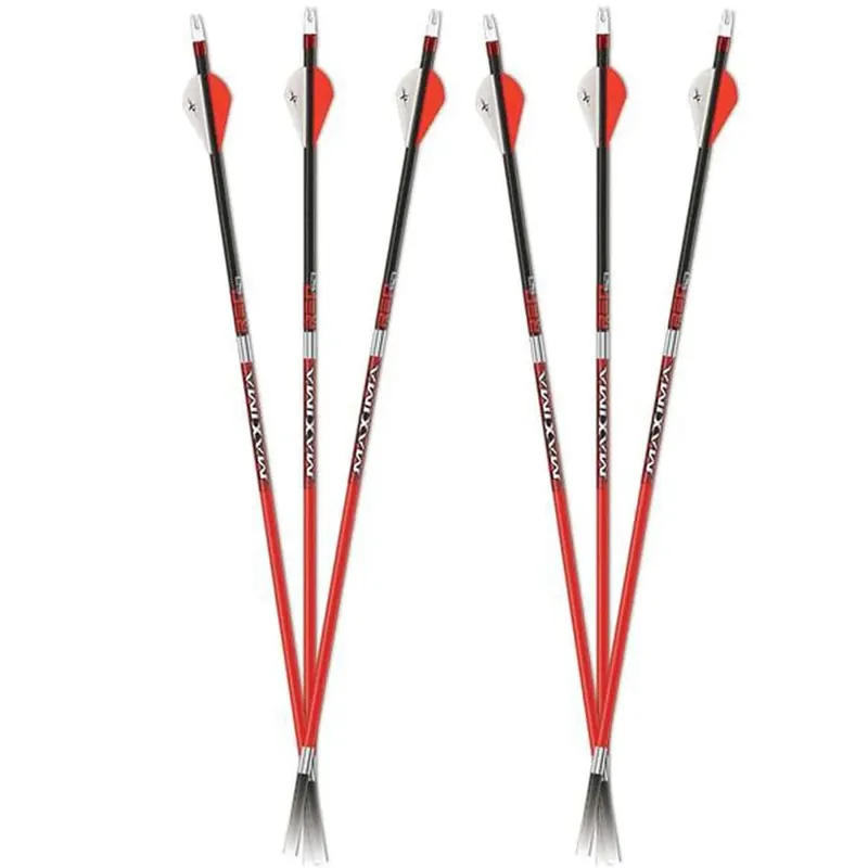 Carbon Express Maxima RED .300 pijlen 6-pack - Rood/Zwart Rechtstreeks Van De Fabrikant