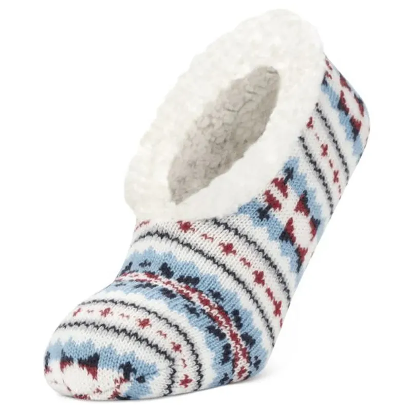 Sof Sole Dames Fireside Ultra Warm Cozy Pantoffels - Medium Blauw Laatste Kans