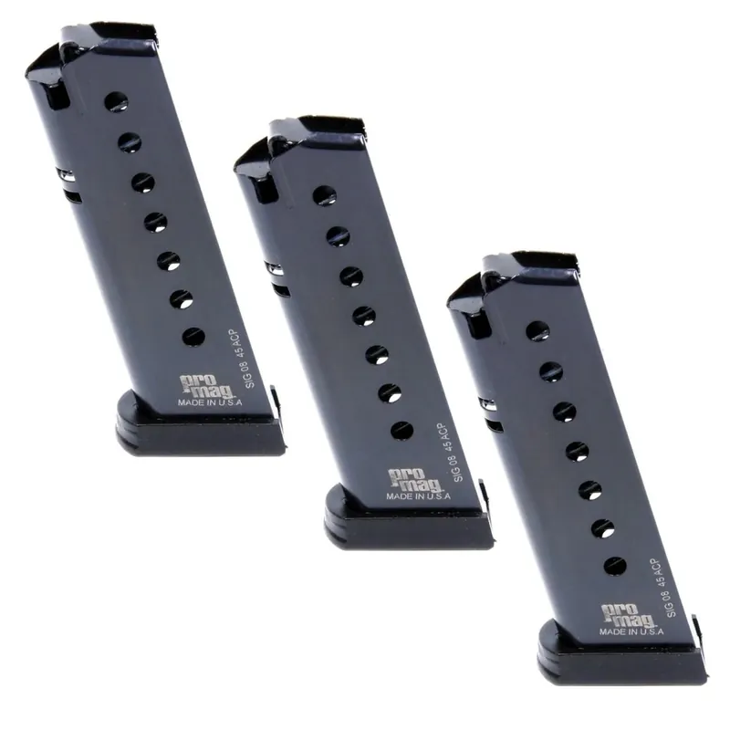 Exclusieve Aanbieding ProMag (3-pack) Sig Sauer P220 .45 ACP, 8-schots magazijn, SIG 08, blauw staal