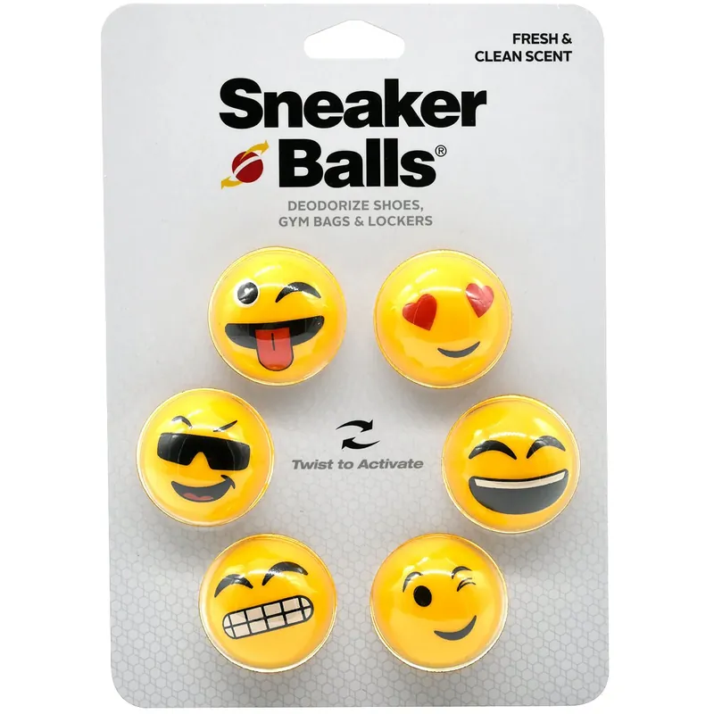 Nieuw Sneaker Balls 6-Pack Emoji Schoenverfrisser