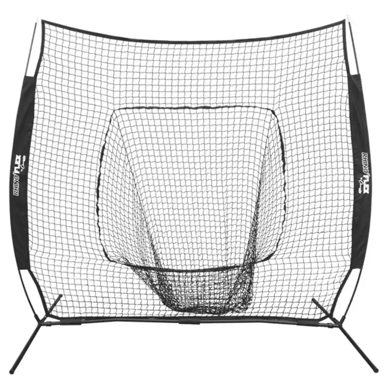 Champion Sports Rhino Flex Draagbaar, Omkeerbaar Honkbal Trainingsnet - 84" x 84" Lage Prijs
