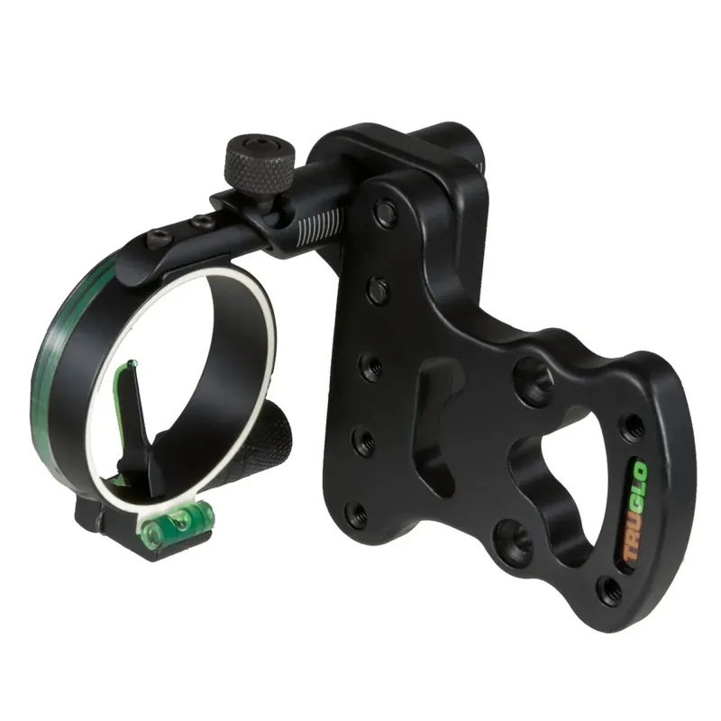 Alleen Vandaag Truglo Pendulum 1-Pin Ultra-Light Bow Sight met LED-licht - Vaste beugel - Zwart