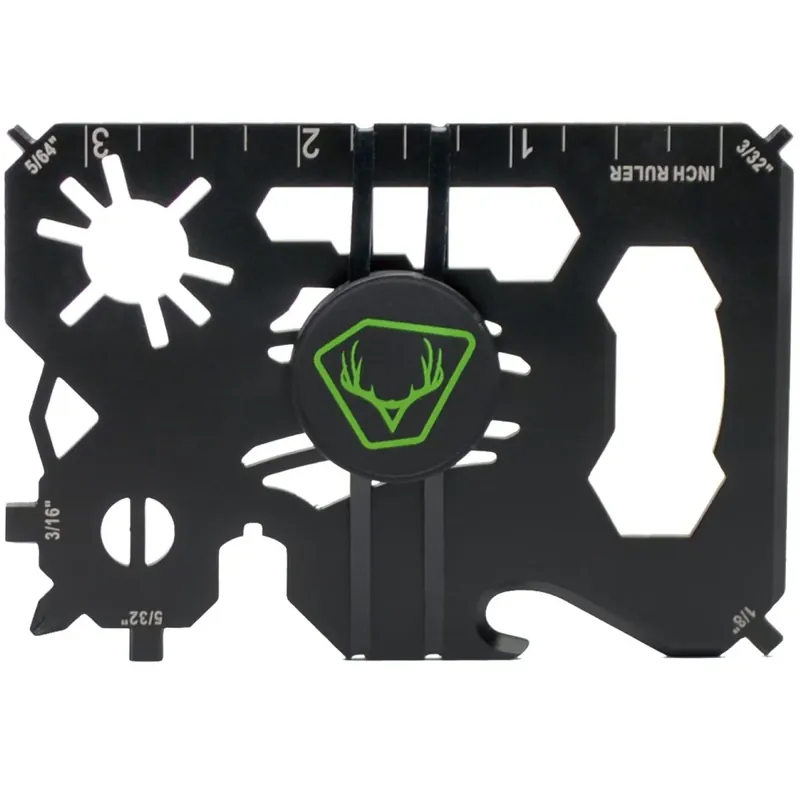 Actieprijs HME - 20-in-1 portemonnee multitool - zwart