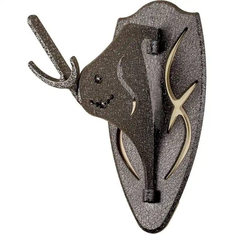 Merkproduct Skull Hooker - Grote Hooker met korte arm trofee-bevestiging Zwart
