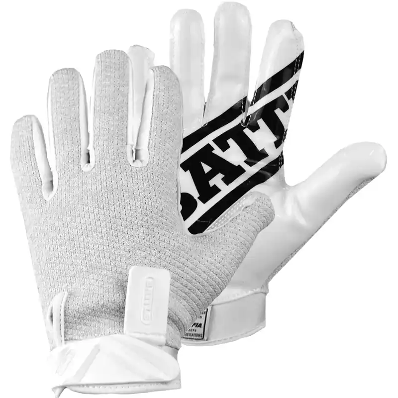 Nu Kopen Battle Sports Receivers Ultra-Hitch voetbalhandschoenen - Wit S