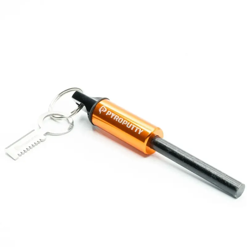 Betrouwbaar NIEUW Pyro Putty - Mini Mega Inferno Ferro Rod - Oranje