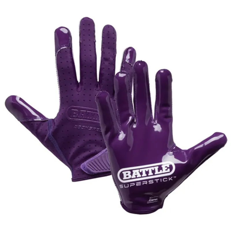 Battle Sports Adult Doom Speed Receiver voetbalhandschoen - paars S Uitverkoop