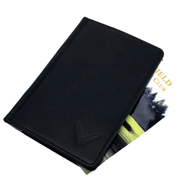 Beste Prijs Callaway Golf Bifold Leren Scorekaarthouder Marine blauw