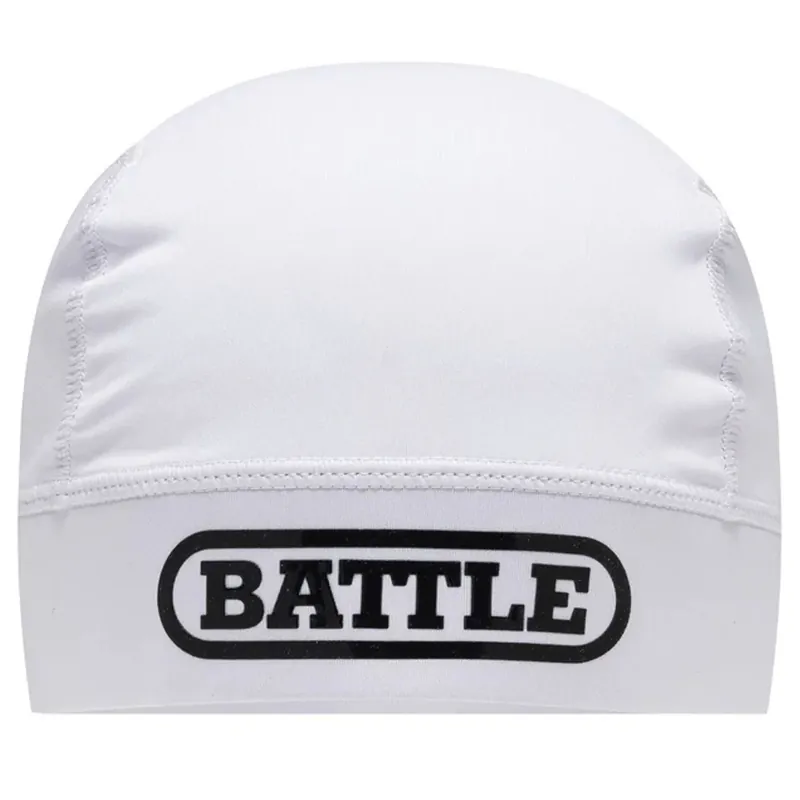 Express Levering Battle Sports Pro Skull Cap, gemaakt van ultra-rekbare stof. Wit