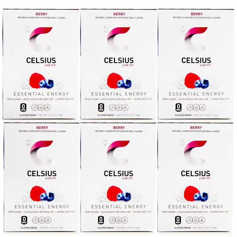 Laatste Versie Celsius On-The-Go Zero Sugar Poeder Stick Drankmix 6-pack