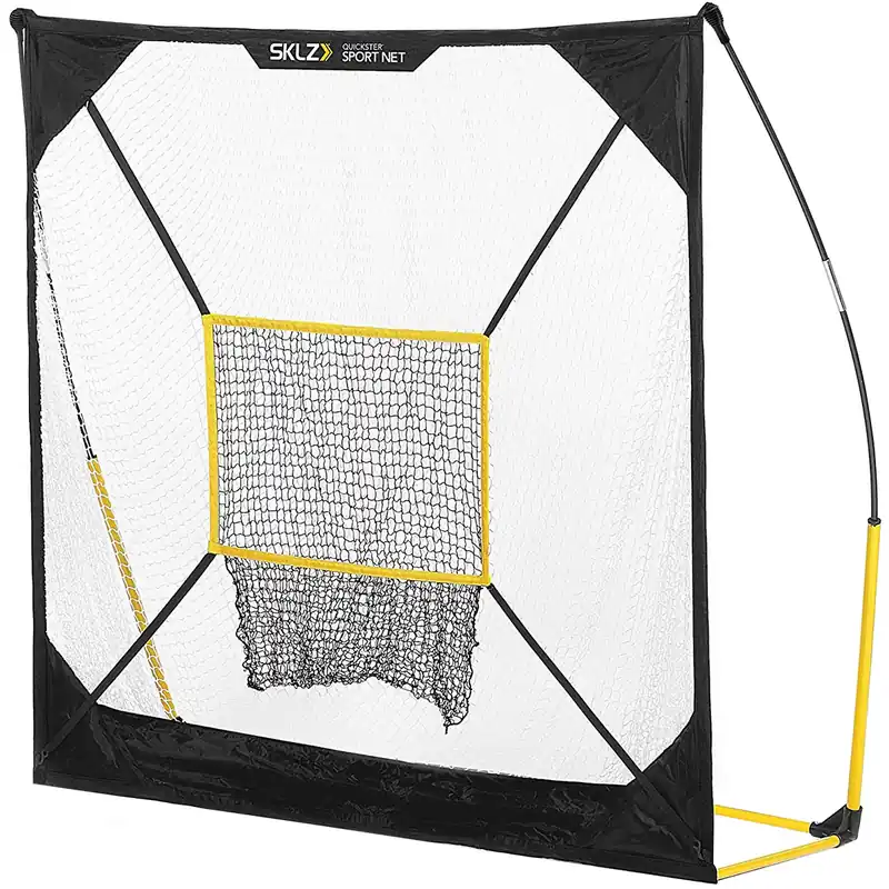 SKLZ Quickster draagbaar snel te monteren multisportnet - 5' x 5' - Wit/Zwart Koop Vandaag