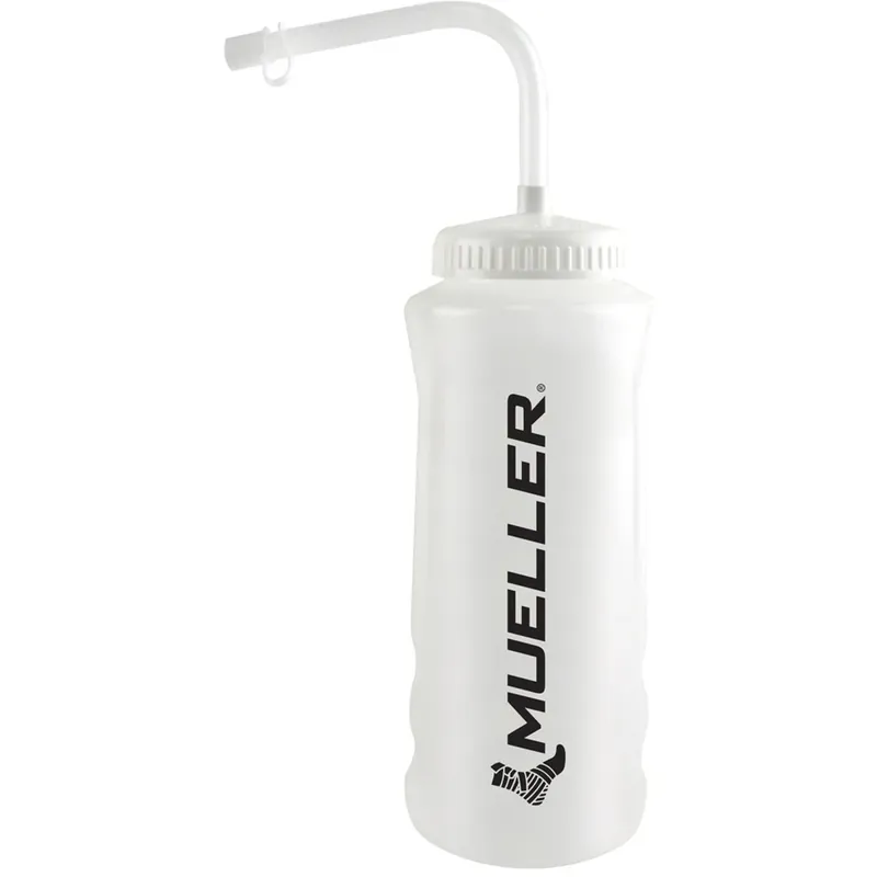 Mueller Sports Medicine Quart Waterfles Met Rietje - Natuurlijk/Zwart Express Levering