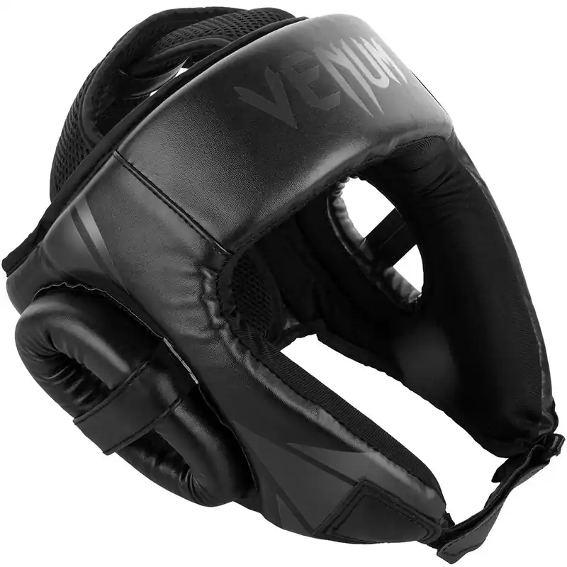 Beperkte Voorraad Venum Challenger lichtgewicht open face beschermende MMA hoofddeksel Zwart / Black